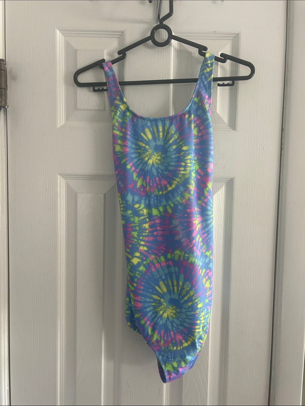 LANDS END TIE-DYE OBE PIECE SIZE 16 NWOT